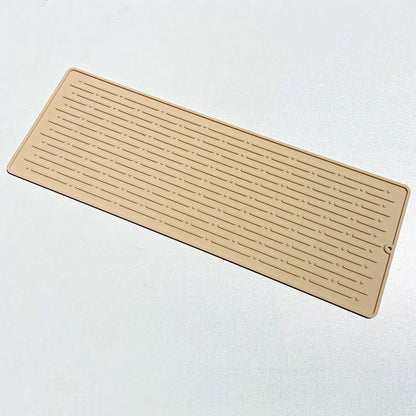 Silicone Dish Drying Mat (41 x 15cm) | Large Countertop, Sink & Dish Draining Mat, Heat-Resistant Trivet
