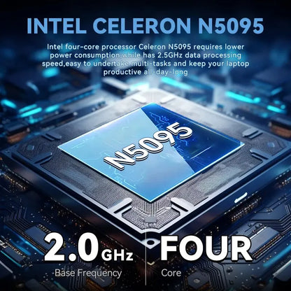 FIREBAT A14 Laptop — 14.1" FHD | Intel N5095 | 16GB LPDDR4 RAM | 512GB/1TB SSD | Lightweight Business Notebook with Fingerprint Unlock