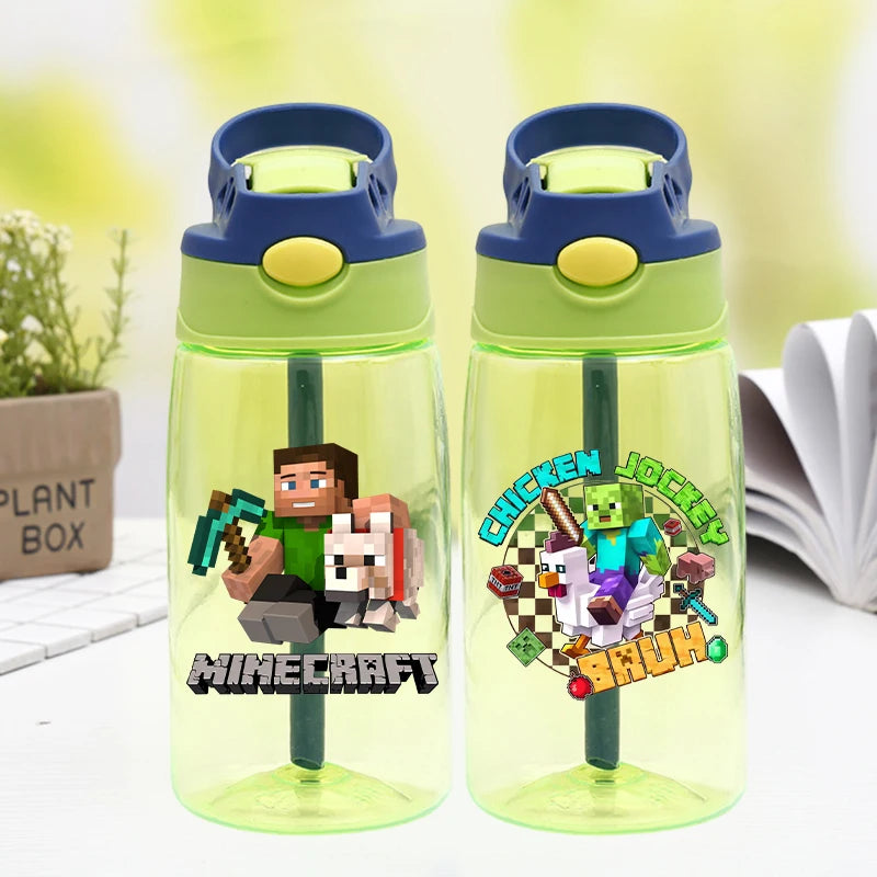 Game Theme Water Bottle - Cute Cartoon Portable Sports Cup for Boys & Girls