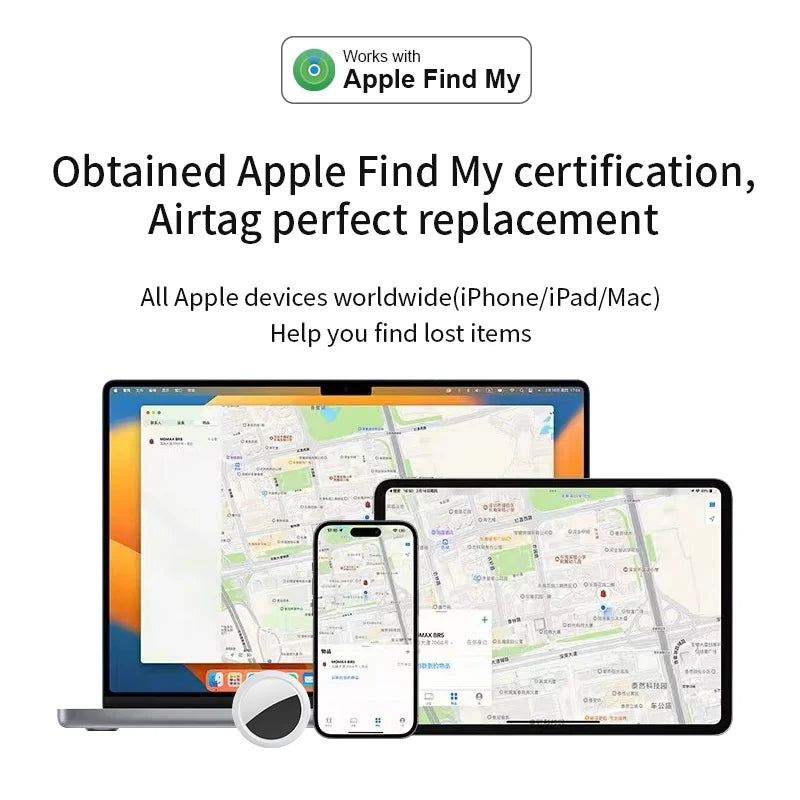 Airtag Bluetooth GPS Tracker – IPX5 Waterproof Sport Finder for Kids, Elderly, Pets, iPhone Find My