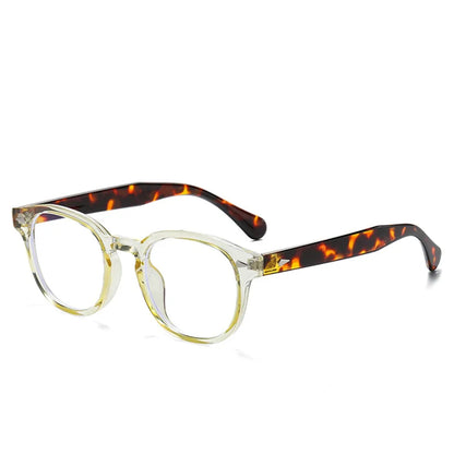 JNPCXI Retro Round Sunglasses – Punk Leopard Rivet Fashion Shades UV400 for Men & Women