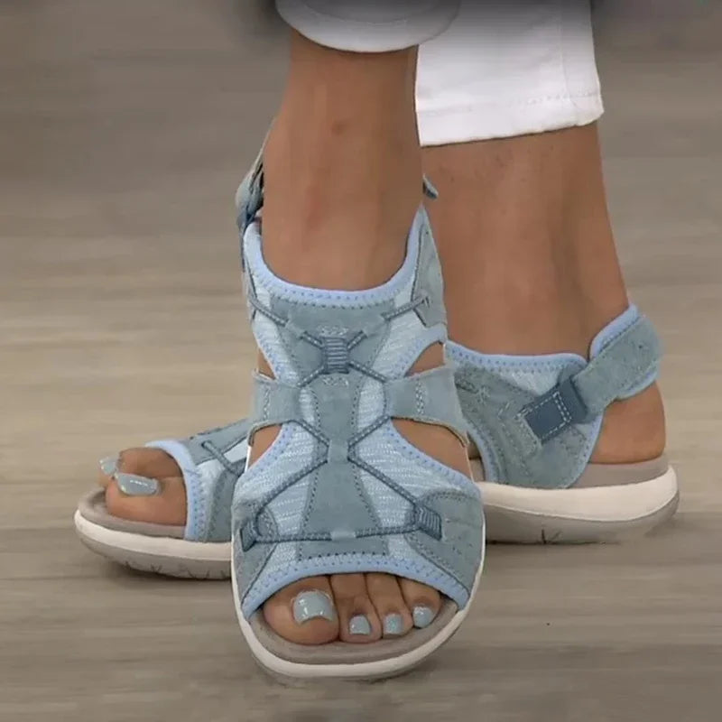 Women’s Custom Flat Sandals – Comfortable Casual Solid Color Beach Shoes, Summer 2025 Footwear
