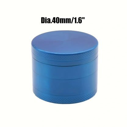 40mm 4-Layer Metal Herb Grinder – Spice & Tobacco Crusher Shredder for Smoking Accessories