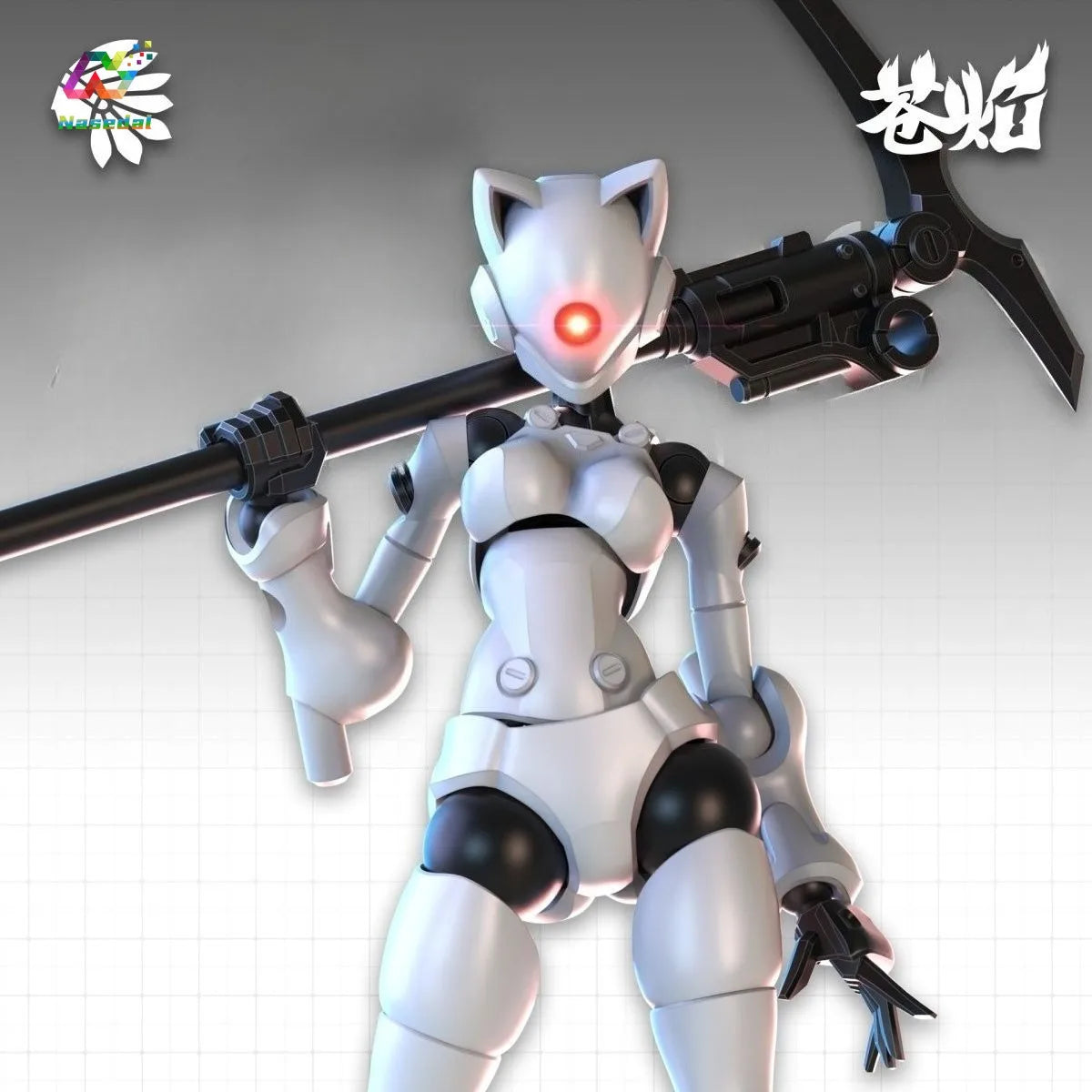 Swift Female Mutant Action Figure - 3.75 Inch Highly Articulated DIY Assembly Collectible