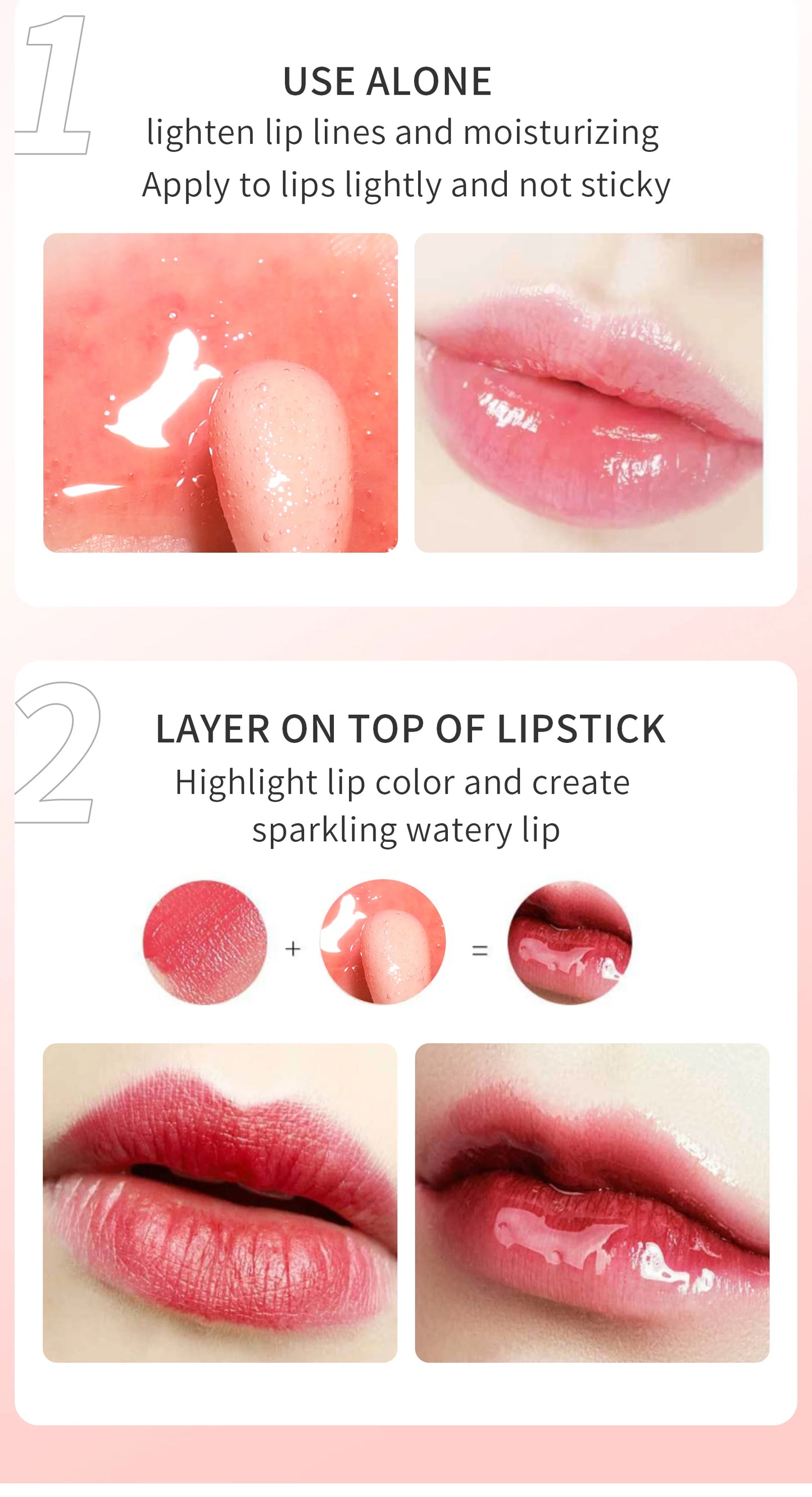 Crystal Jelly Lip Oil – Moisturizing & Plumping Tinted Lip Gloss for Sexy, Glossy Lips