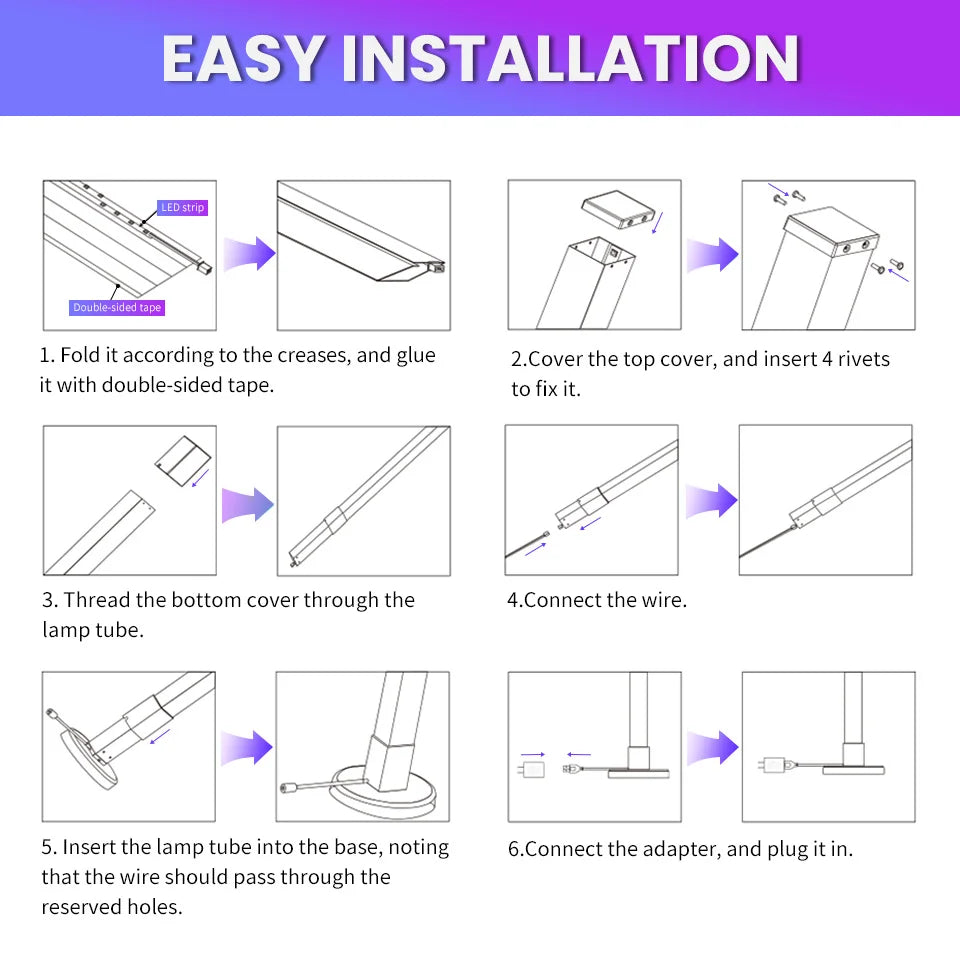 RGB LED Floor Lamp – Remote & APP Control, Music Sync Corner Lighting, Modern Mood Lamp for Bedroom, Living Room & Gaming Decor