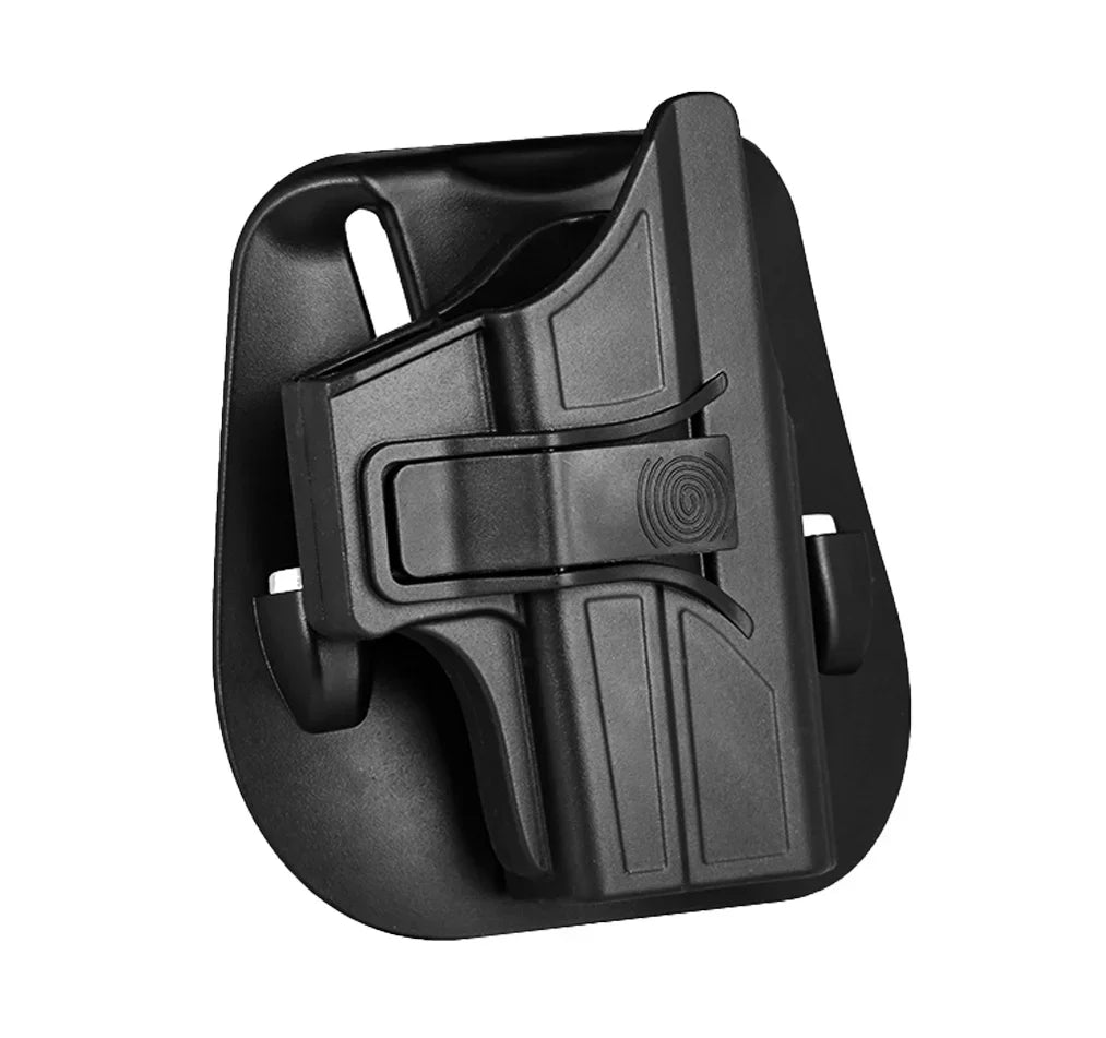 Polymer OWB Glock 43 Holster - 60 Degree Rotatable Paddle Gun Holder with Adjustable Tactical Carry Bag