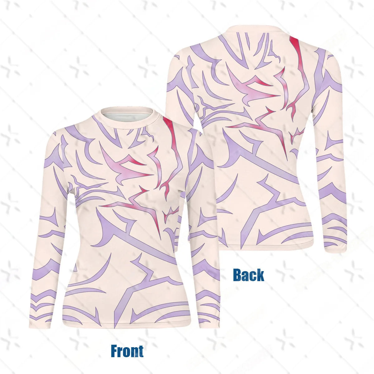 Demon Hunter K-Pop Rumi Jinu Cosplay Top – Kids Devil Tattoo Shirt & Sports Costume Set