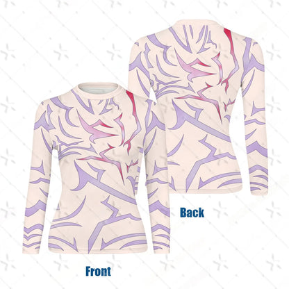 Demon Hunter K-Pop Rumi Jinu Cosplay Top – Kids Devil Tattoo Shirt & Sports Costume Set