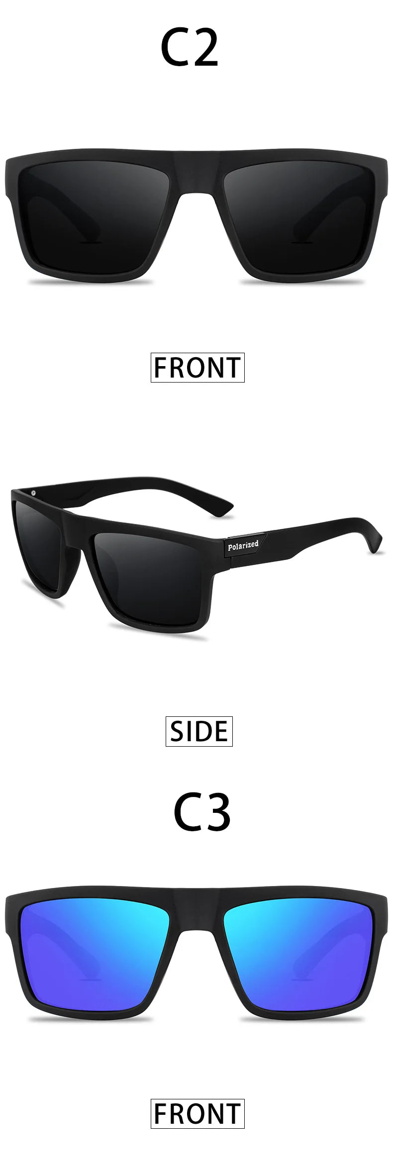2024 Polarized Men’s Sunglasses – Designer Driving Shades, Retro UV400 Sun Glasses for Men & Women