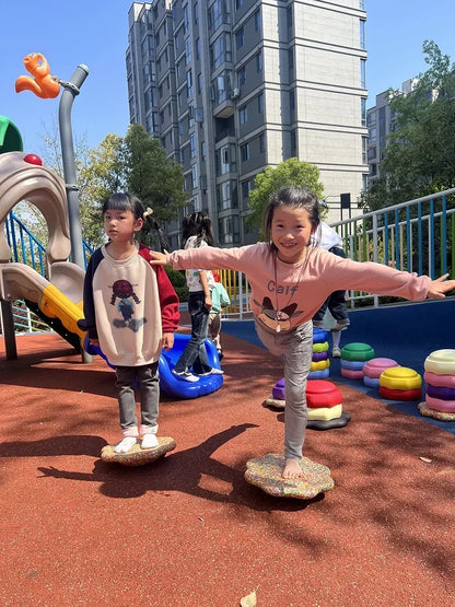 Outdoor Crossing Stone Training Equipment - Children's Foot Sense System & Balance Board for Early Education