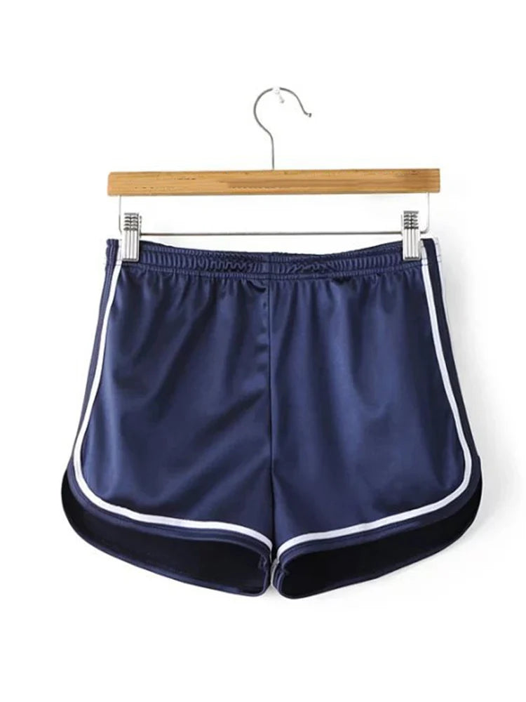 2023 Women’s Summer Silk Shorts – Slim Fit Casual Beachwear with White Edge, Lightweight Hot Weather Fashion Shorts for Women