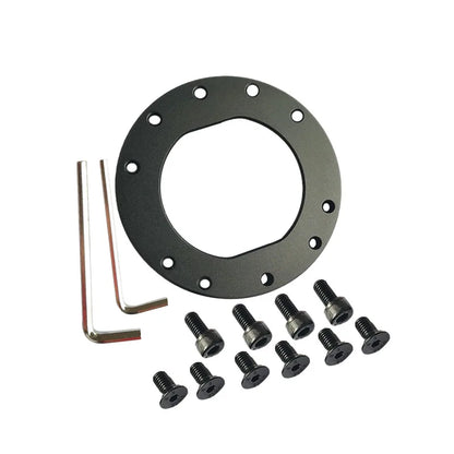 70mm Hole Spacing Fanatec QR2 Adapter Plate – CNC Machined Aluminum Alloy for Steering Wheels, Anodized Finish