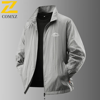 Men’s UV Protection Summer Jacket - Ultra-Light Breathable Sunproof Fishing Coat for Outdoor Activities