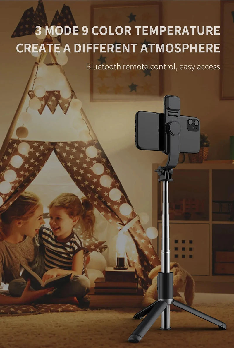 VRIG TP-08 TP-06 Aluminum Alloy Tripod Selfie Stick – 360° Rotatable with Cold Shoe Mount & 1/4" Screw, 1.5kg Load Capacity