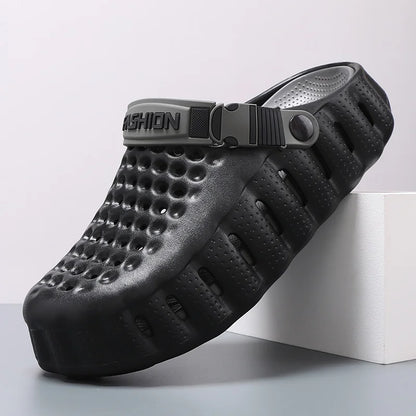 Unisex EVA Hole Sandals - Breathable Lightweight Casual Garden & Beach Shoes with Soft Sole