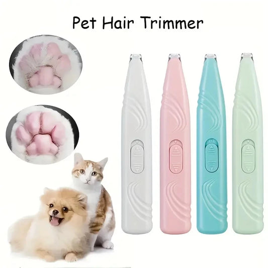 Pet Grooming Electric Clipper – Battery-Free Dog & Cat Hair Trimmer for Paws, Face, Eyes & Butt Hair Removal Tool