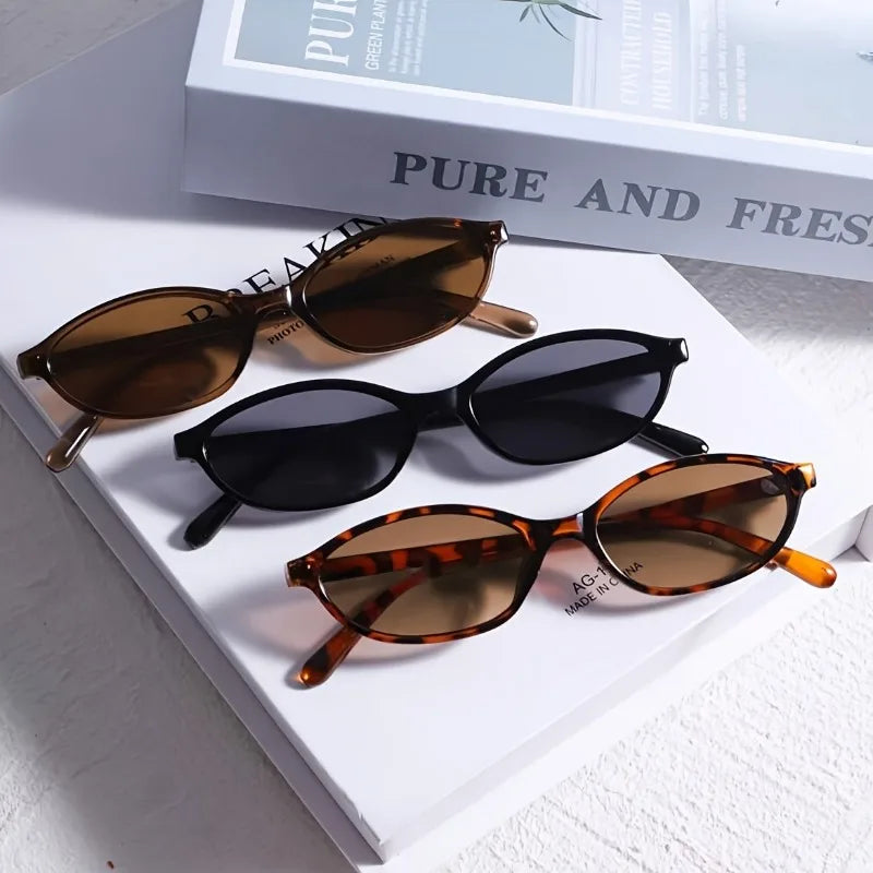 3 Pairs Women’s Summer Fashion Glasses - Stylish Daily Wear Decorative Eyewear for Photography and Outdoor Looks