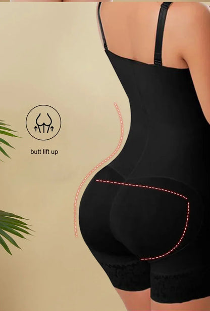 AfruliA Fajas Colombiana: Full Body Shaper with Butt Lifter & Tummy Control - Waist Trainer Bodysuits for Thigh Slimming - Lift Up Confidence
