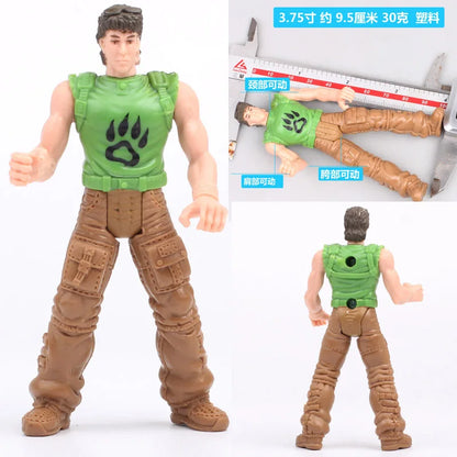 1/18 Scale 3.75" Motorcycle Racer Action Figure – Villopoto #5, Dungey #199, Pastrana Bike Model Collectible Toy