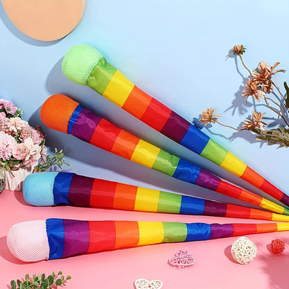 Rainbow Comet Ball - Soft Tail Indoor & Outdoor Throwing and Coordination Training Toy