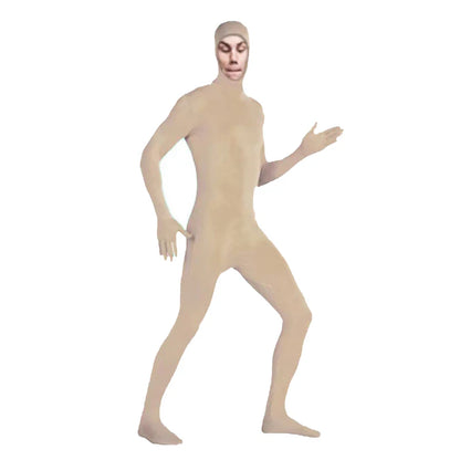 24PCS Zentai Invisible Jumpsuits – Skin-Tight Spandex Bodysuit Cosplay Costume for Halloween, Carnival & Stretch Full-Body Wear