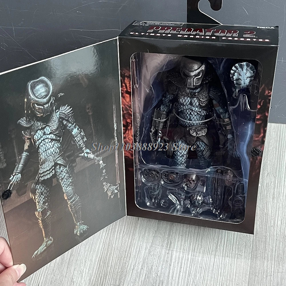 NECA Predator Figure — Ultimate Shaman Elder Armored Jungle Hunter with Snake Vision, Alien Model Toy Gift