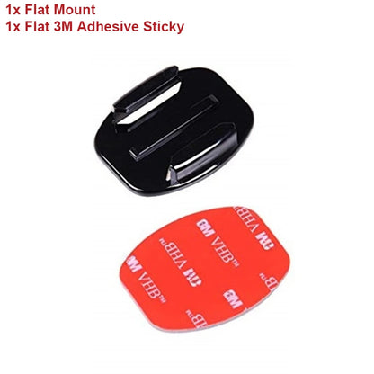 GoPro Helmet Adhesive Mount Kit – Flat & Curved 3M Sticky Mounts for GoPro Hero 5–12, Insta360 X3 & DJI Action Cameras
