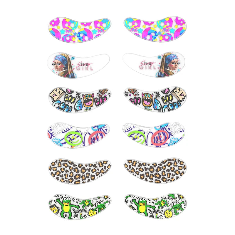 Blackwings Reusable Silicone Cooling Eye Patches – Gel Eye Mask for Dark Circles & Puffy Eyes (6 Pairs)