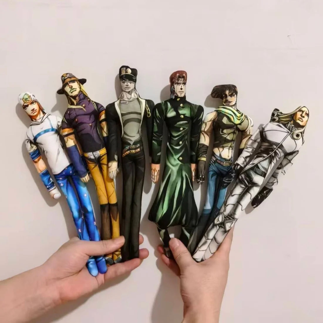 28cm JoJo's Bizarre Adventure Plush Doll - Jotaro, Joseph, Gyro & Johnny Anime Collectible Cosplay Gift