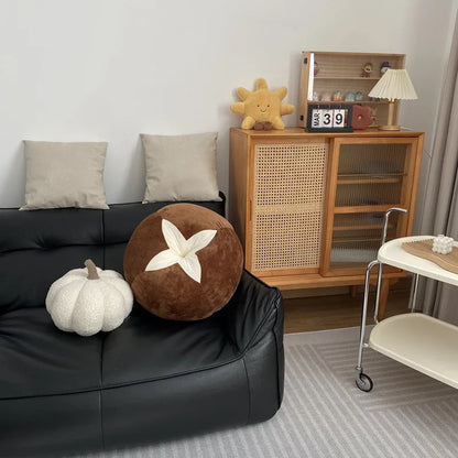 Sofa Bay Window Cushion – Cute Mushroom & Tomato Pillow for Bedroom Room Decoration, Ins Style Ornament