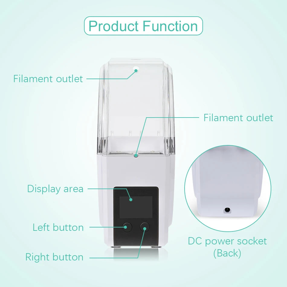 SUNLU S1+ 3D Filament Drying Box – Fila-Dryer Storage Holder for Dry Filament with Fast Heating