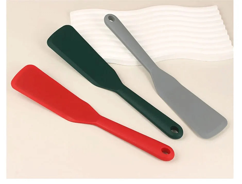 7-Color Silicone Frying Shovel – Non-Stick Pancake, Egg & Steak Spatula for Kitchen & Baking