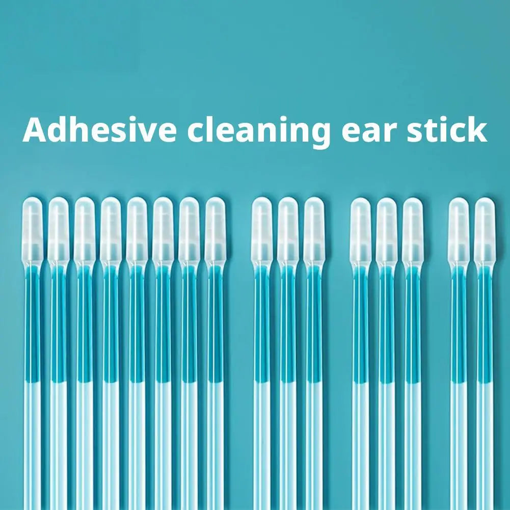 24-Piece Sticky Ear Cleaner Set – Soft Silicone Adhesive Ear Picks for Convenient Earwax Removal
