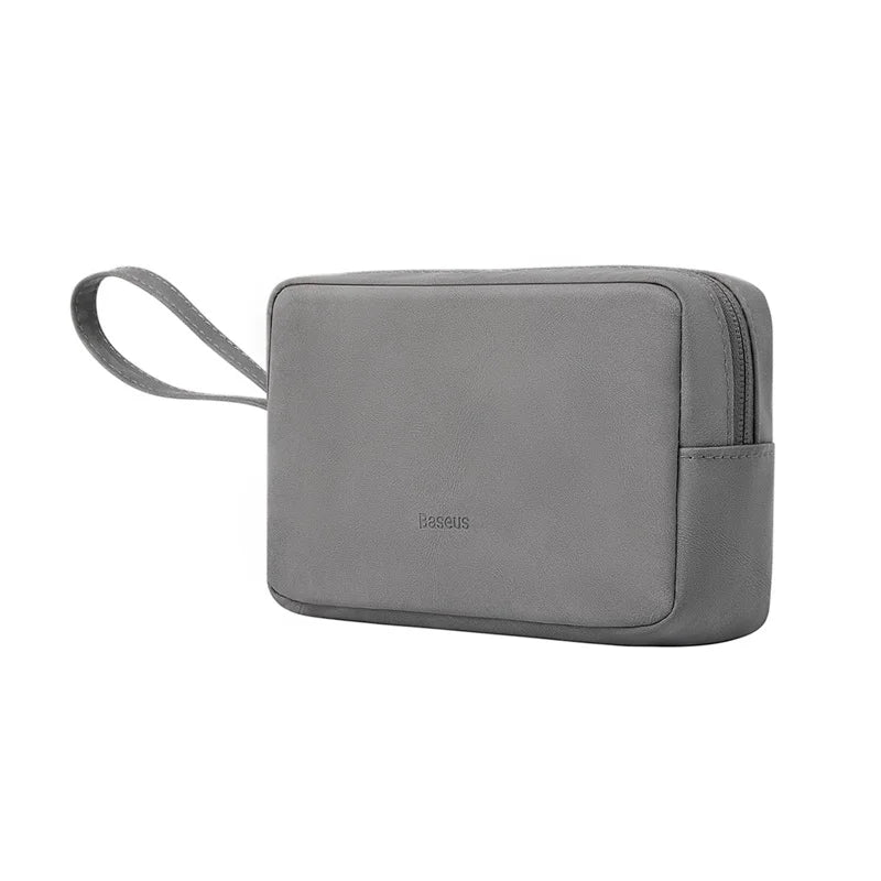 Baseus Organizer Bag – Zipper Storage Case for iPhone 15/14 Pro Max, Earphones, Power Bank, Cables & Digital Accessories