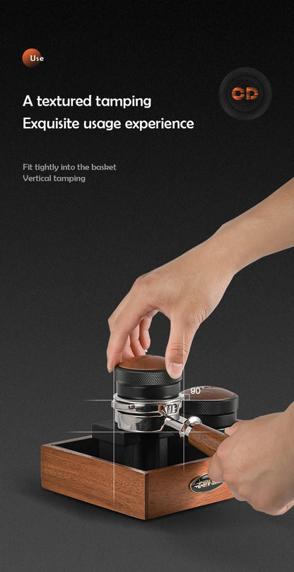 MHW-3BOMBER 30lb Calibrated Coffee Tamper – 51mm/53mm/58mm Flat Espresso Tamper with Spring-Loaded Pressure for Baristas