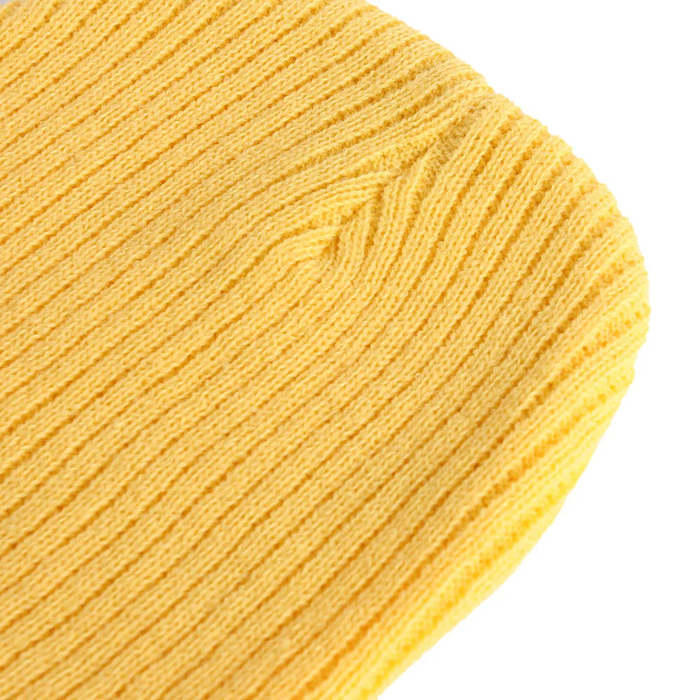 Unisex Winter Knitted Hats - Warm Casual Slouchy Beanie Wool Caps in Solid Colors for Fashion, Street, and Hip Hop Style