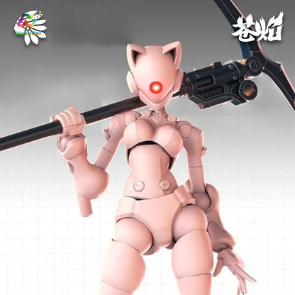 Swift Female Mutant Action Figure - 3.75 Inch Highly Articulated DIY Assembly Collectible
