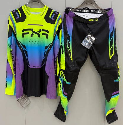 NEW FXR Off-Road Motorcycle Clothing Set – MX Jersey & Pants Combo for Dirt Bike Racing & Motocross