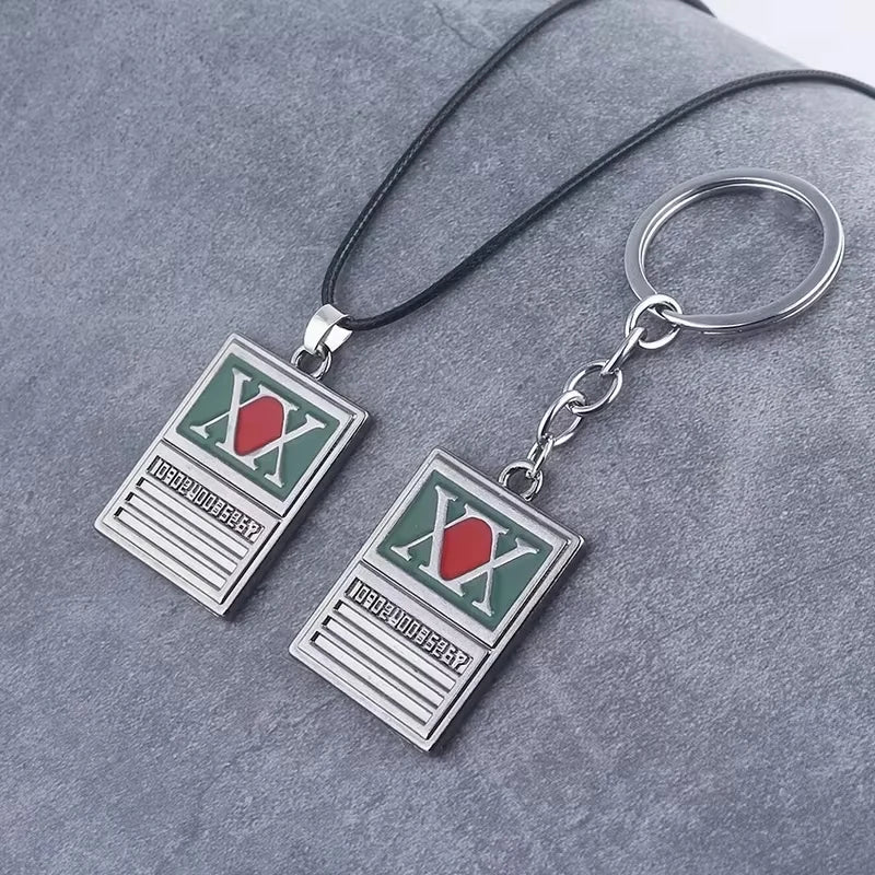 Hunter x Hunter Gon Freecss License Keychain - Anime Pendant Car Keyring Jewelry Accessory for Men and Women