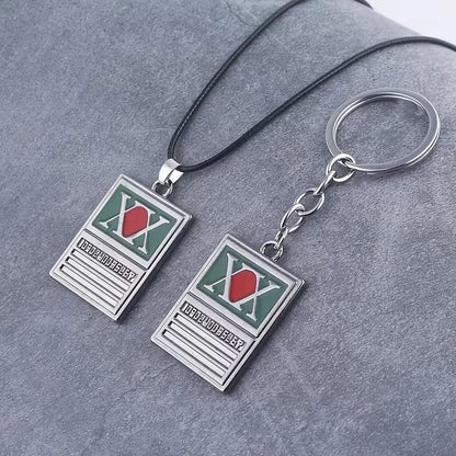 Hunter x Hunter Gon Freecss License Keychain - Anime Pendant Car Keyring Jewelry Accessory for Men and Women
