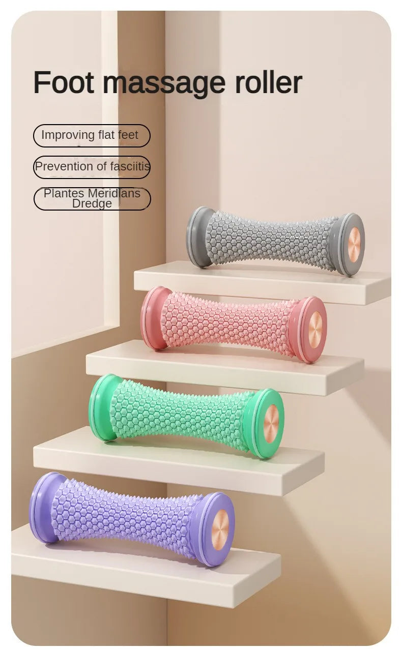 Foot Massage Roller & Yoga Massage Ball – Plantar Fascia & Muscle Relaxation Manual Foot Massager