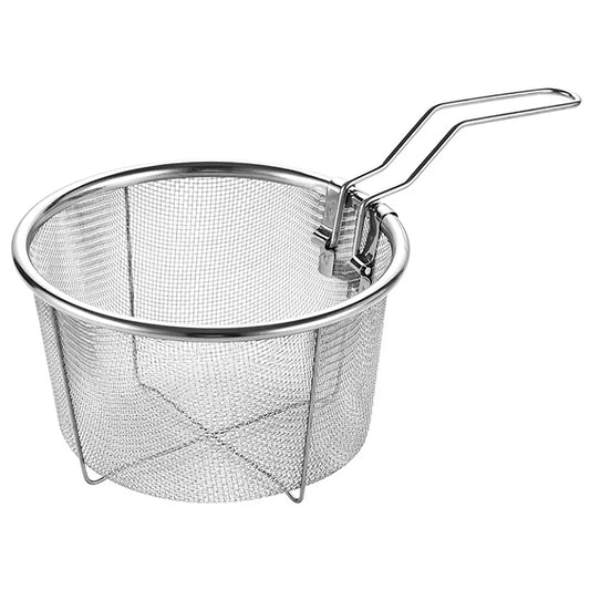 Stainless Steel Frying Strainer Basket - French Fries Deep Fry Basket with Handle, Kitchen Wire Mesh Colander Tool