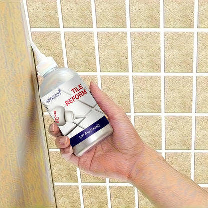 Tile Grout Repair Pen - Waterproof Mildew-Resistant Seam Refinisher for Bathroom, Kitchen, Floors & Walls