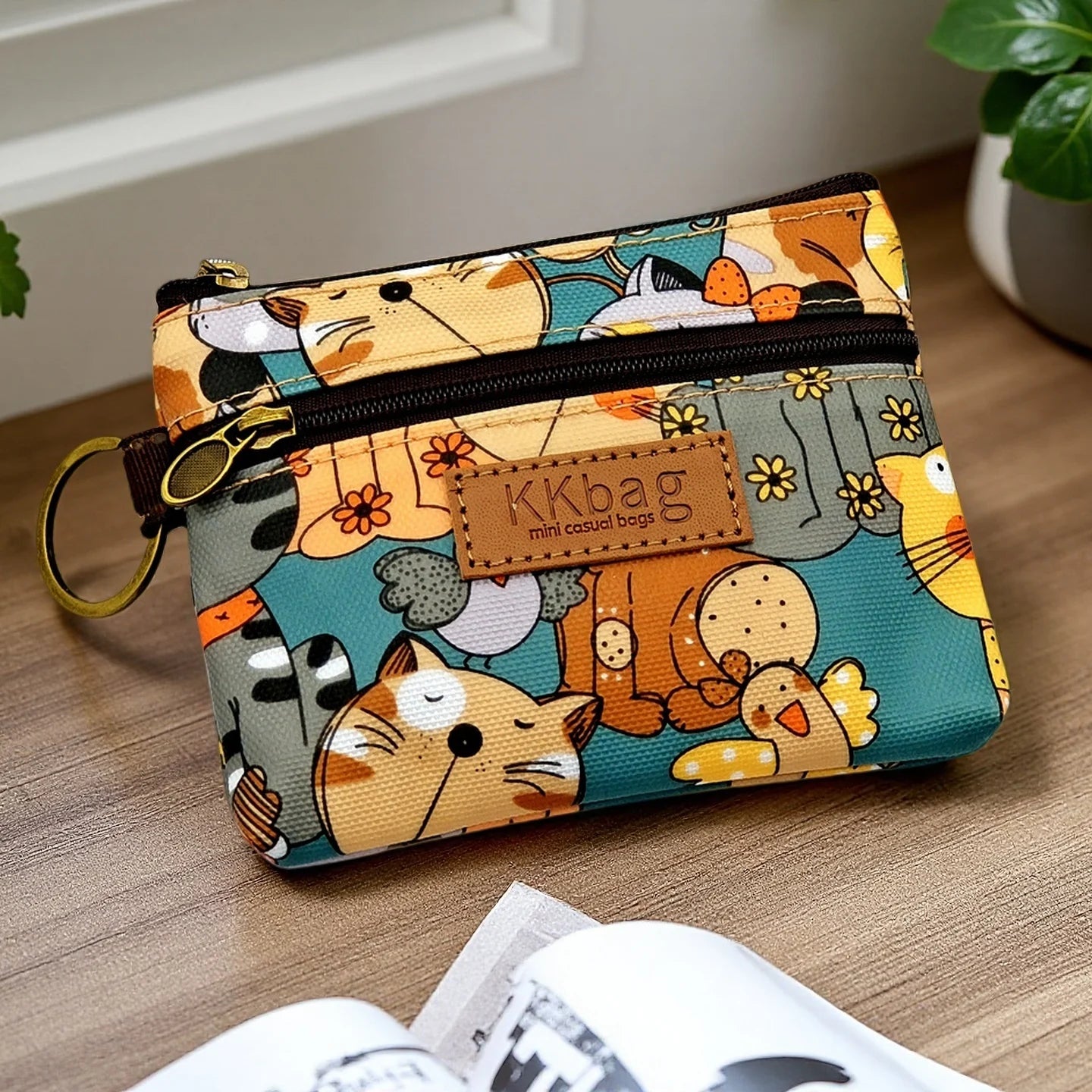 Cute Animal Zipper Wallet - Cartoon Coin Purse, Lightweight Money Bag, Key & Card Holder for Women and Students