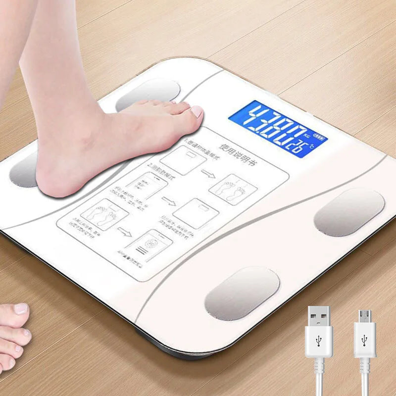 LED Smart Body Fat Scale — Bluetooth Digital Weight & Body Composition Scale with App Sync for Weight Loss