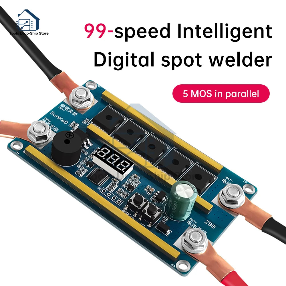 12V Spot Welder for 18650 Lithium Batteries – Portable PCB Circuit Board Soldering Machine DIY Kit