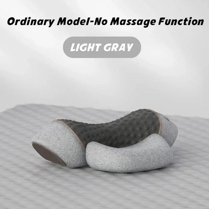 Electric Cervical Massage Pillow – Heated Vibration Neck Traction Memory Foam Support for Sleep & Spine Relaxation