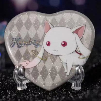 Madoka Magica Anime Cosplay Brooch - Metal Heart Backpack Pin Badge