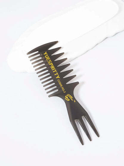 Wide Tooth Comb for Men – Hairdressing, Trimming & Styling Tool for Real Hair Wigs